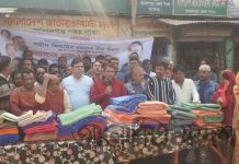 জামালপুর জেলা স্বেচ্ছাসেবক দলের আয়োজনে শীতবস্ত্র বিতরন