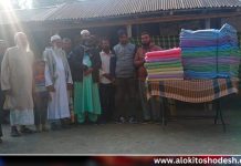 দেবীগঞ্জ প্রেস ক্লাবের উদ্যোগে কম্বল বিতরন