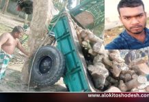 সাদুল্লাপুরে ট্রাকের ধাক্কায় ট্রলি চালক নিহত