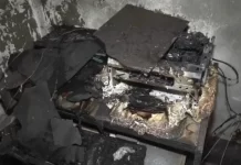 গাজীপুরে ভোটকেন্দ্রে আগুন