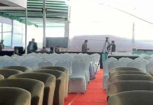 ভোটের ফল ঘোষণার মঞ্চ প্রস্তুত