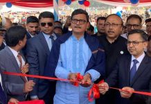 রাজশাহীতে নৌপথে পণ্যবাহী নৌযান চলাচলের শুভ উদ্বোধন