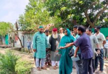 পলাশে খাল পরিদর্শনে সংরক্ষিত মহিলা আসনের এমপি রোজী