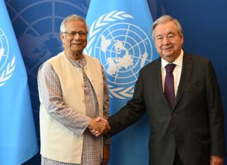 নির্বাচন আয়োজনে জাতিসংঘ মহাসচিবের সহযোগিতা চাইলেন প্রধান উপদেষ্টা