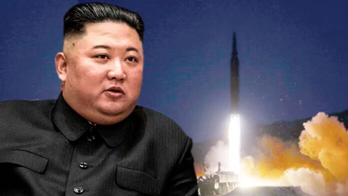 Kim Jong Un with missile
