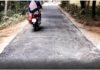 সাড়ে ৩ কোটি টাকার সড়কে কার্পেটিং পায়ের ঘষাতেই উঠছে