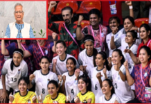 সাফজয়ী নারী ফুটসাল দলকে প্রধান উপদেষ্টার অভিনন্দন