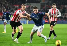 ব্রেন্টফোর্ডের মাঠে পয়েন্ট হারাল আর্সেনাল