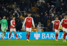 স্লোপি আর্সেনাল, লিগের তলানিতে থাকা ওয়লভারসের সঙ্গে ২-২ ড্র